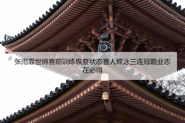 张雨霏世锦赛前训练恢复状态喜人蝶泳三连冠霸业志在必得